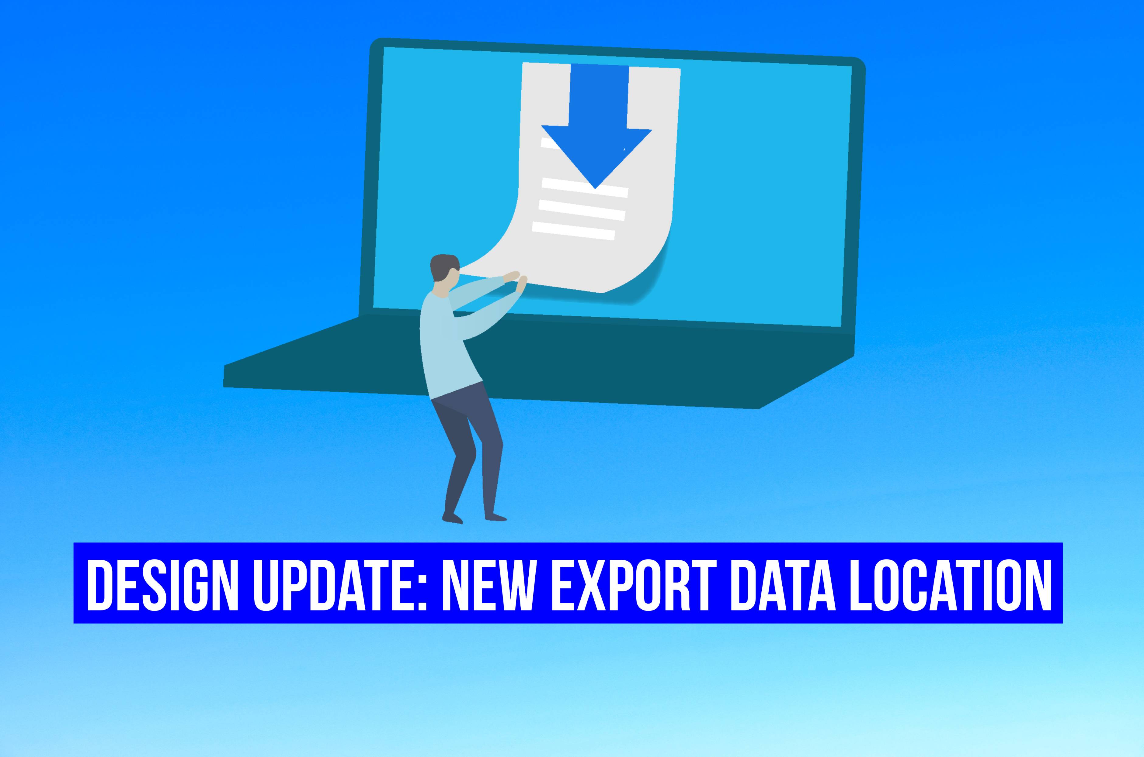 New export data location title image