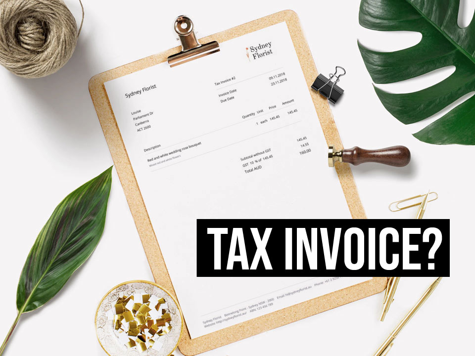 Australian tax invoice created with Debitoor invoicing and accounting software