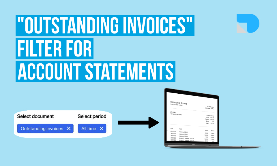 Outstanding invoices filter for account statements title image