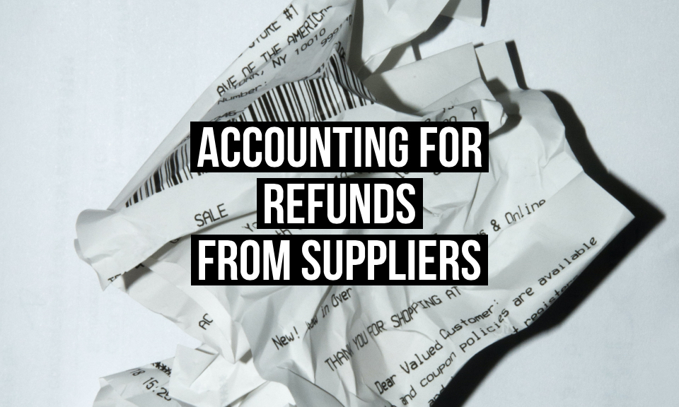 Recording refunds from suppliers with your invoicing software