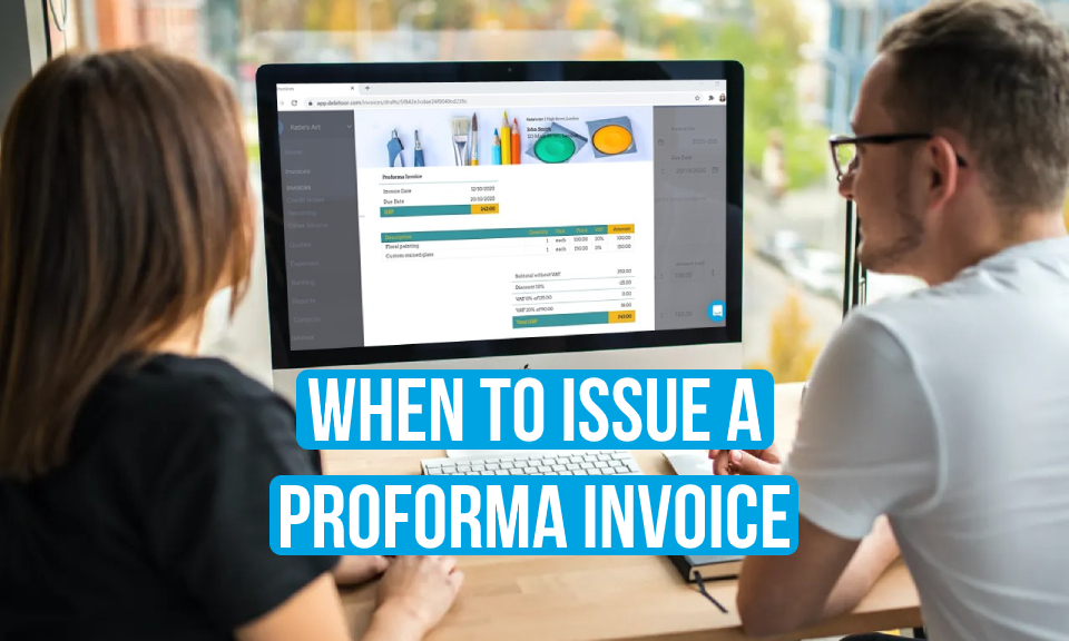 When to issue a proforma invoice title image