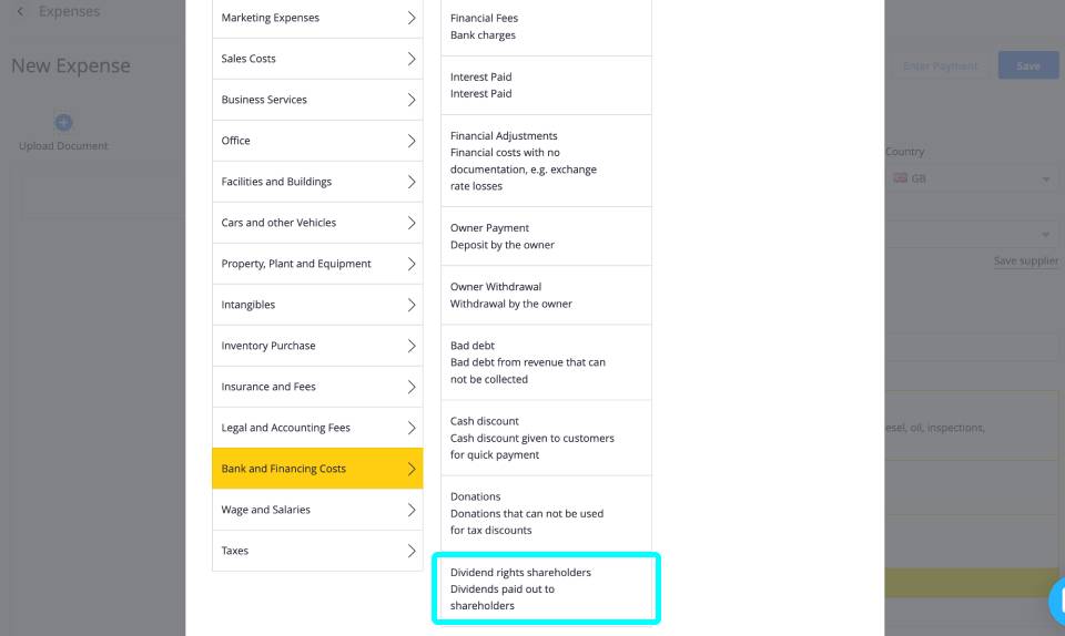 Include dividends and view them on your balance sheet and p&l in Debitoor accounting software