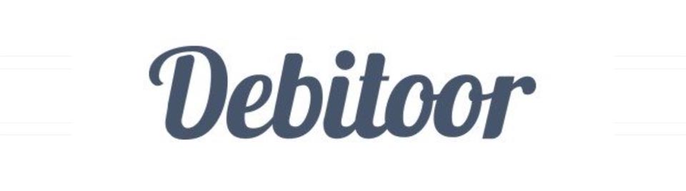Debitoor's branding also started simply. Our original logo.