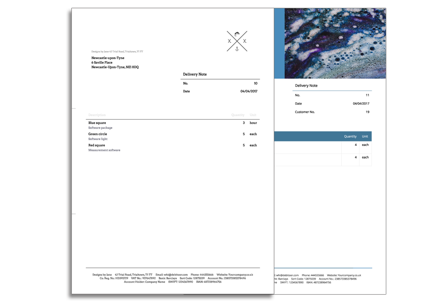 Create delivery notes easily and quickly with Debitoor invoicing software