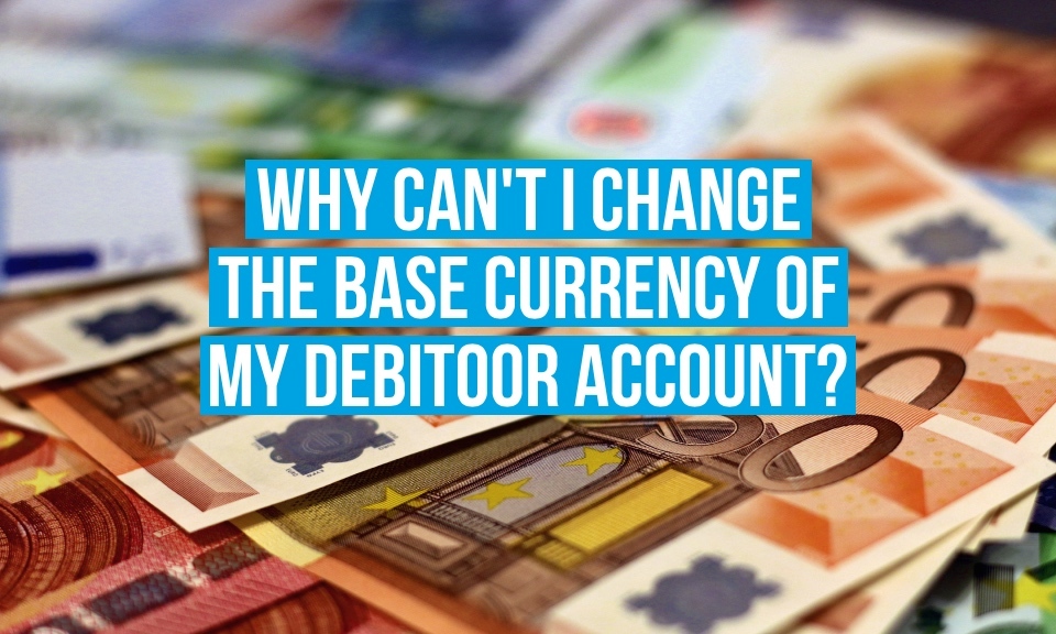 Your Debitoor account operates with a single base currency.