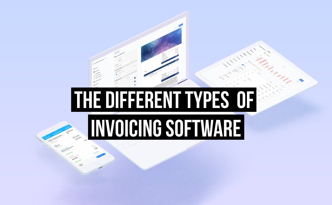The different types of invoicing software title image
