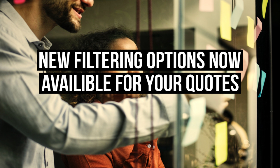You can now add filters to your quotes in Debitoor invoicing software