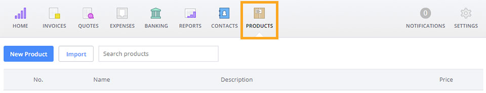 Under your 'Products' tab you can add a new product or edit existing products to include an image