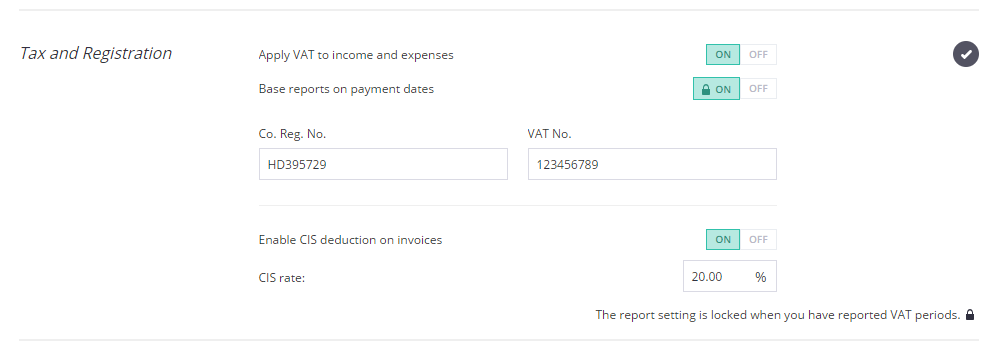 Easily enable CIS in your Debitoor invoicing software