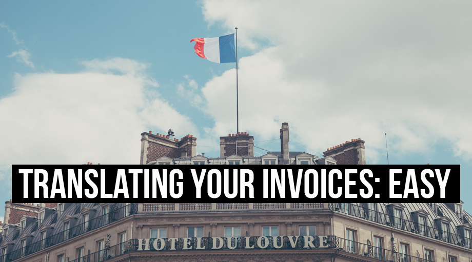 Translating your invoice to French, Italian, German, etc. can seem hard. But with invoice software like Debitoor, it takes only a click