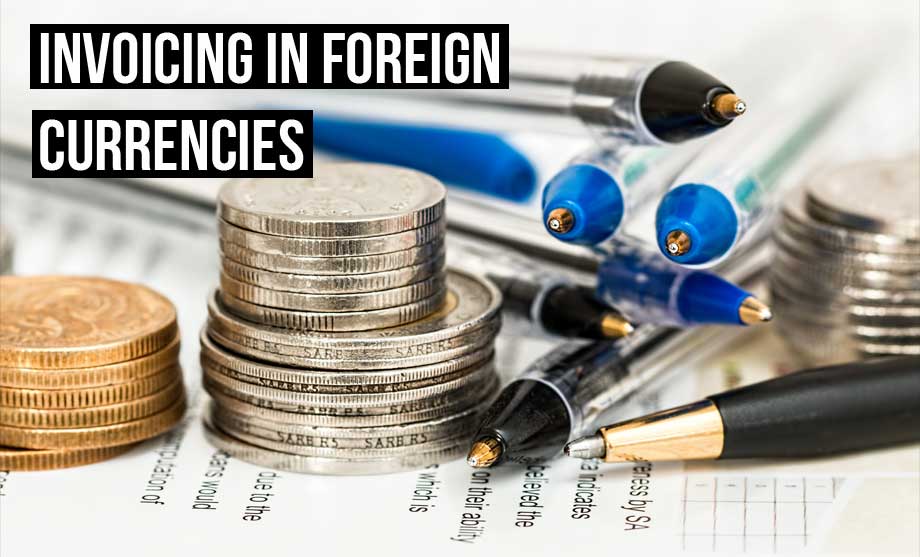 With Debitoor invoicing software you can use foreign currencies in your invoice templates