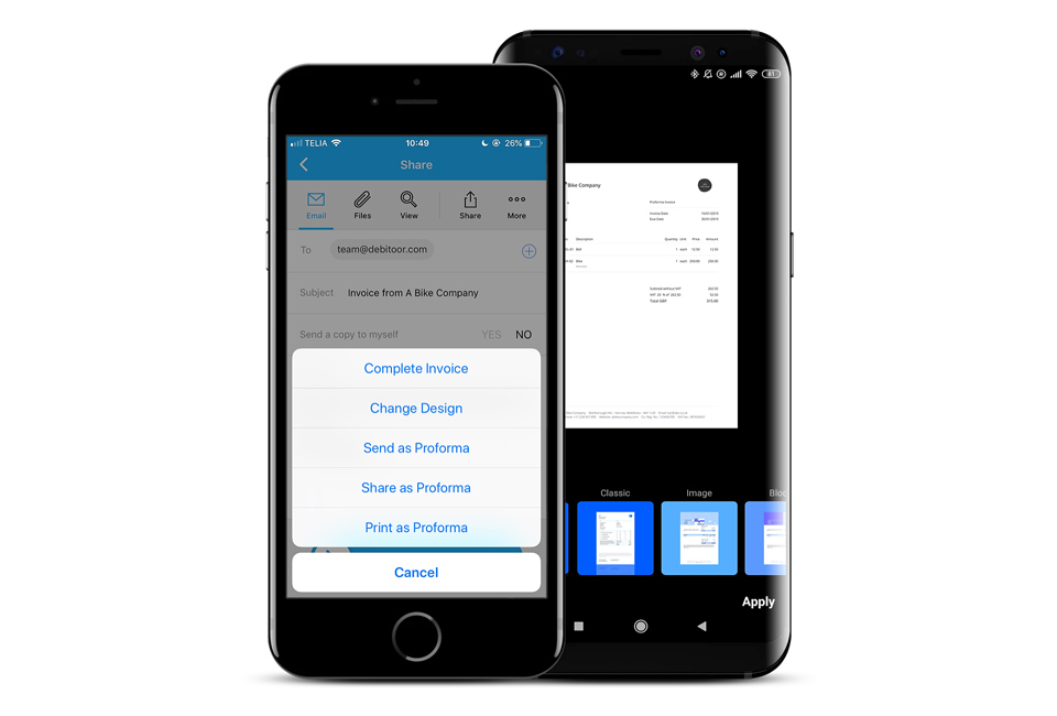 mobile invoicing