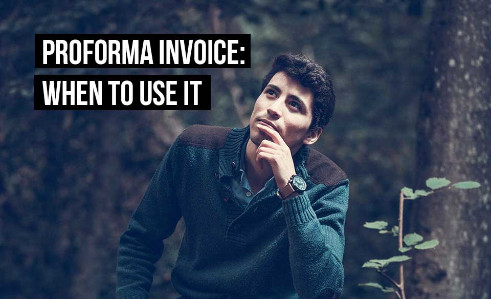 A proforma invoice is not required but can be helpful. It's easy to create a proforma in Debitoor invoicing software