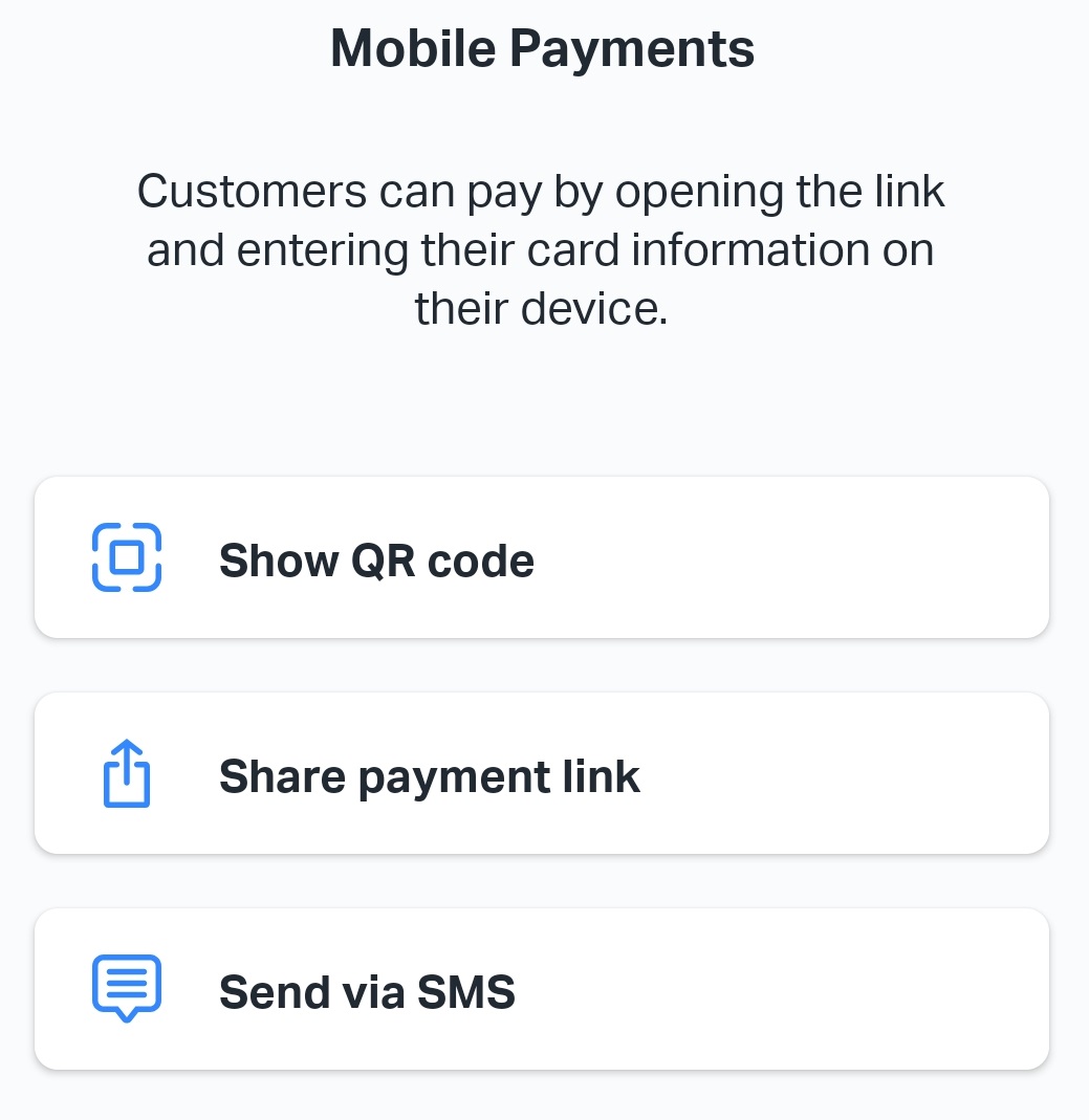Image of SumUp mobile payment options
