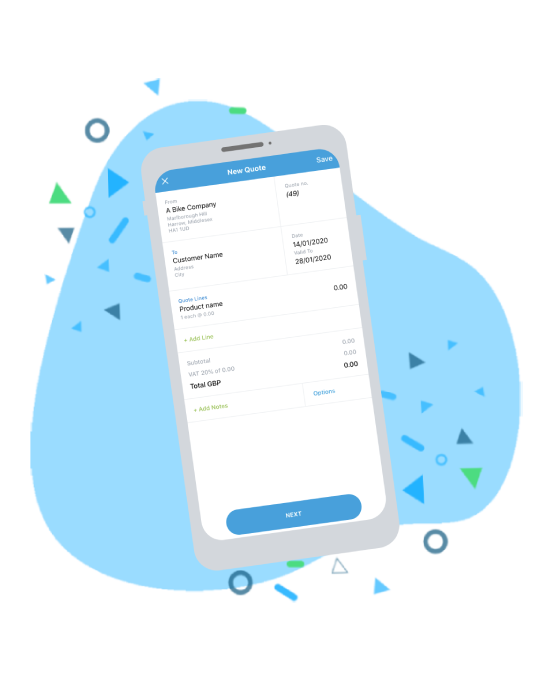 Looking for a simple, intuitive quotation and invoice app? Try the Debitoor mobile quotation and invoice app or sign up for our online small business quote software