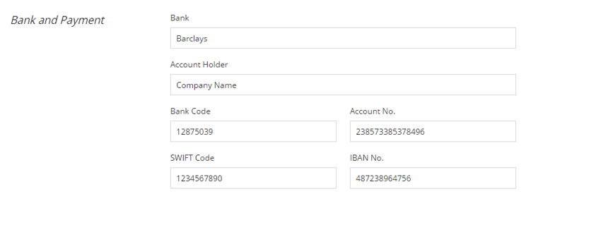 Add banking details to your invoices to get paid fast